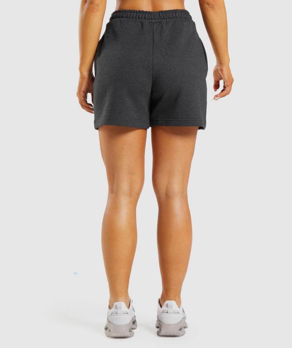Damske Šortky Gymshark Rest Day Sweats Čierne | QU0291637